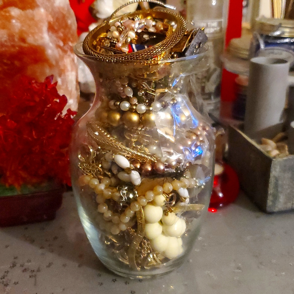 Mystery Junk Drawer Jewelry Jar